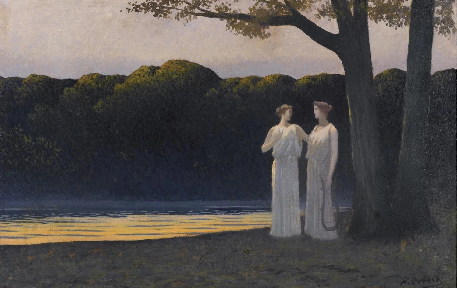 Muse in riva al lago - Galerie L'Ergastere, Paris